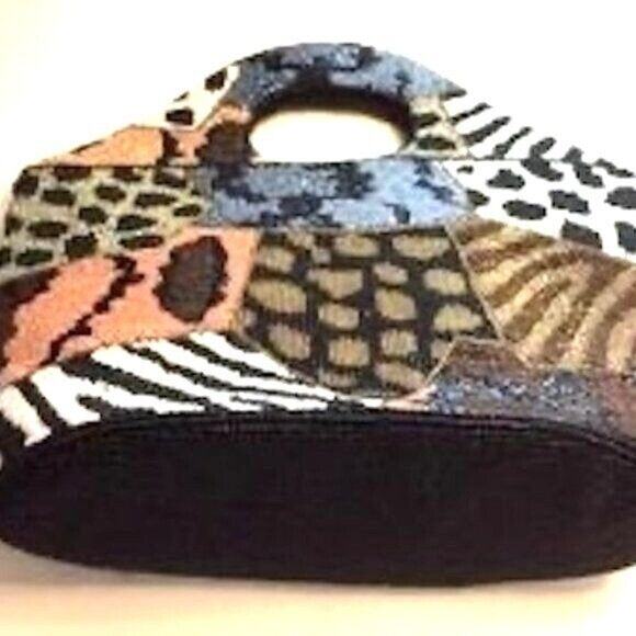 Beaded Handbag By Beverly Hills Bag Lady Size 12" x 8" x 4" NWT - Picture 4 of 10